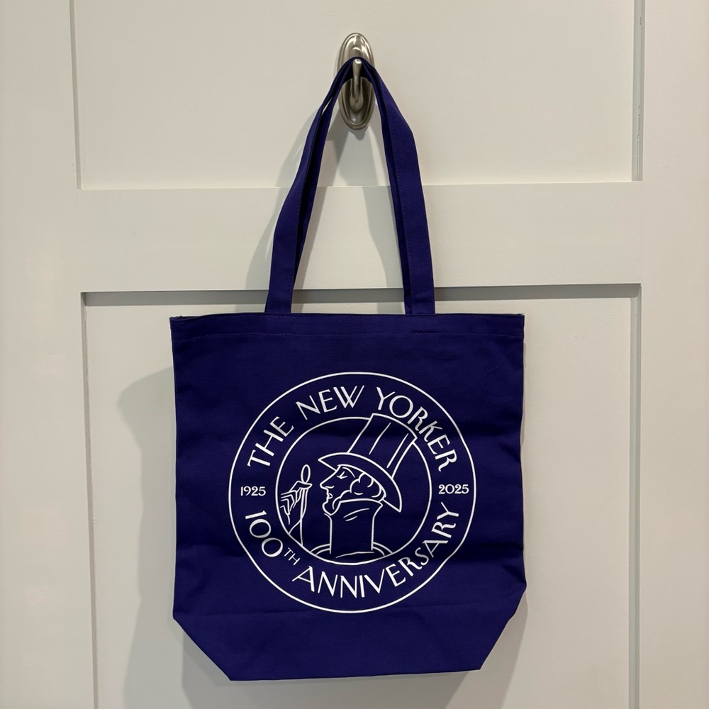 The New Yorker 100th Anniversary Navy Tote Bag